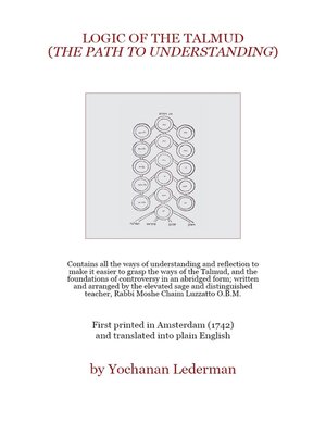 cover image of Logic of the Talmud (Translated): Understanding Talmud Methodology